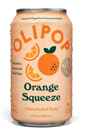 OLIPOP PREBIOTIC ORANGE SQUEEZE SODA 12OZ