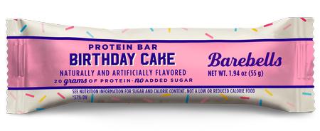 BAREBELLS PROTEIN BAR BIRTHDAY CAKE 55G