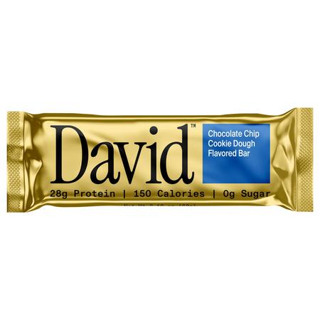 DAVID CHOCOLATE CHIP COOKIE DOUGH PROTEIN BAR 62G