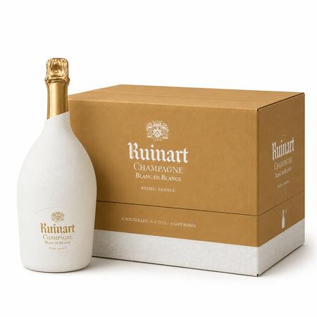RUINART BLANC DE BLANCS SECOND SKIN N.V. 750ML CASE (6PK)