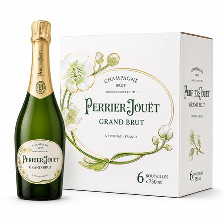 PERRIER JOUET GRAND BRUT N.V. 750ML CASE (6PK)