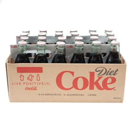 COCA COLA DIET 8OZ GLASS BTL CASE OF 24