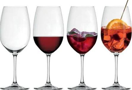 RED + WHITE WINE GLASS 4PK (96097)