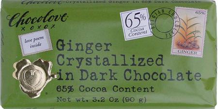 CHOCOLOVE GINGER DARK CHOCOLATE BAR 3.5 