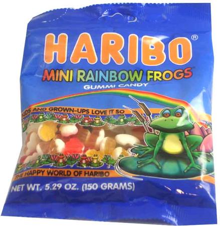 HARIBO MINI RAINBOW FROGS 5 OZ BAG      