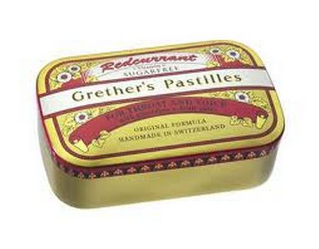 GRETHERS PASTILLES SUGARFREE RED CUR 60G
