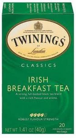 TWININGS IRISH BREAKFAST TEA 20CT