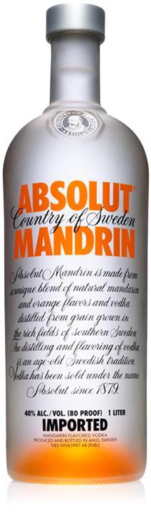 Mel & Rose  Absolut ABSOLUT MANDARIN VODKA 1L