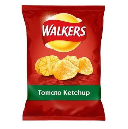 WALKERS TOMATO KETCHUP CHIPS            