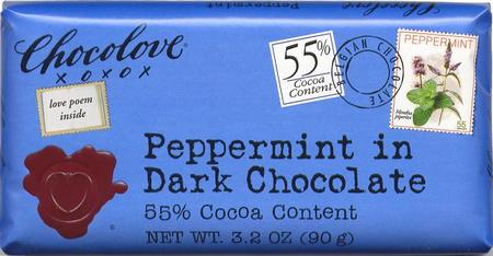 CHOCOLOVE PEPPERMINT IN DARK CHOCOLATE