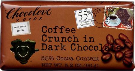 CHOCOLOVE COFFEE CRUNCH IN DARK CHOCOLAT