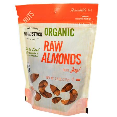 WOODSTOCK ALL-NATURAL RAW ALMONDS       