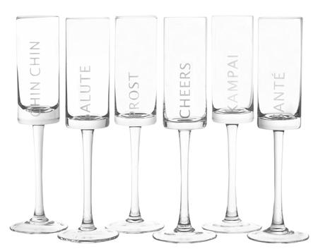 ZODAX CELEBRATION CHAMPAGNE FLUTE       