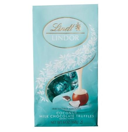 LINDT COCONUT MILKCHOCOLATE TRUFFLES BAG