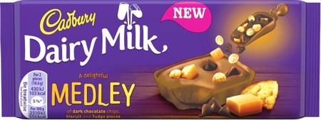 CADBURY MEDLEY DRK CHOC BISCUIT FUDGE   