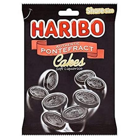HARIBO LIQUORICE PONTEFRACT CAKES 175G  