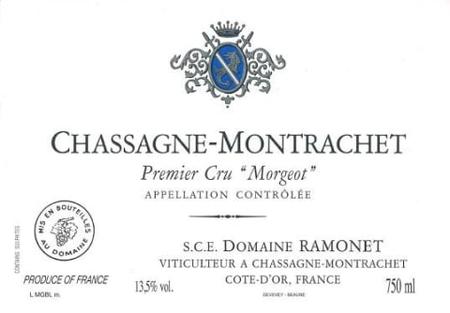 JC RAMONET CHASSAGNE-MONTRACHET PREMIER CRU `MORGEOT` BLANC 2019 750ML