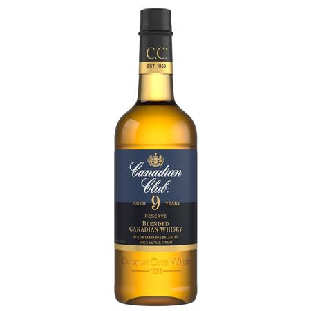 CANADIAN CLUB RESERVE 9 YEAR OLD BLENDED CANADIAN WHISKY 750 ML