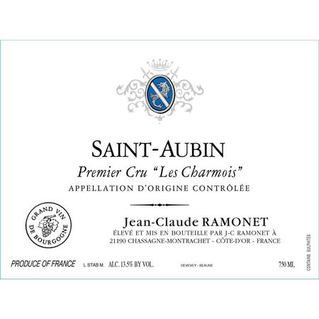 JC RAMONET SAINT-AUBIN PREMIER CRU `CHARMOIS` BLANC 2019 750ML