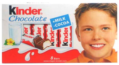 KINDER CHOCOLATE BARS 8 PIECE BOX
