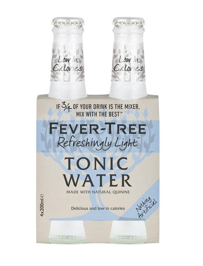  Fever Tree Light Tonic Water 4pk/200ml