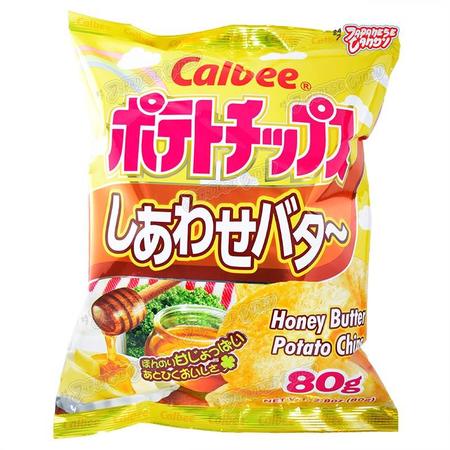 CALBEE HONEY BUTTER POTATO CHIPS 2.8OZ